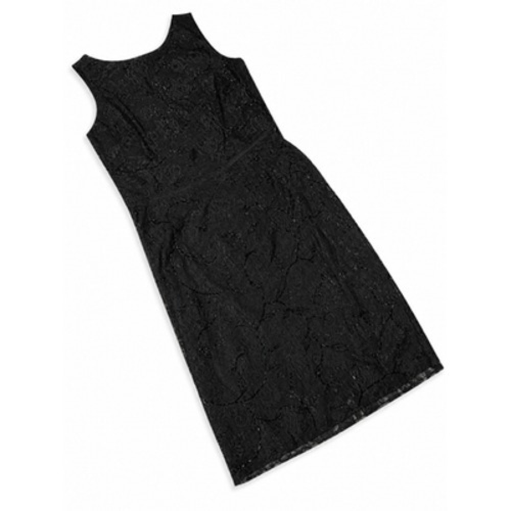 Ann Taylor Tank Skirt Set Womens‎ 8 Black Lace Beaded 2 Piece Formal Outfit